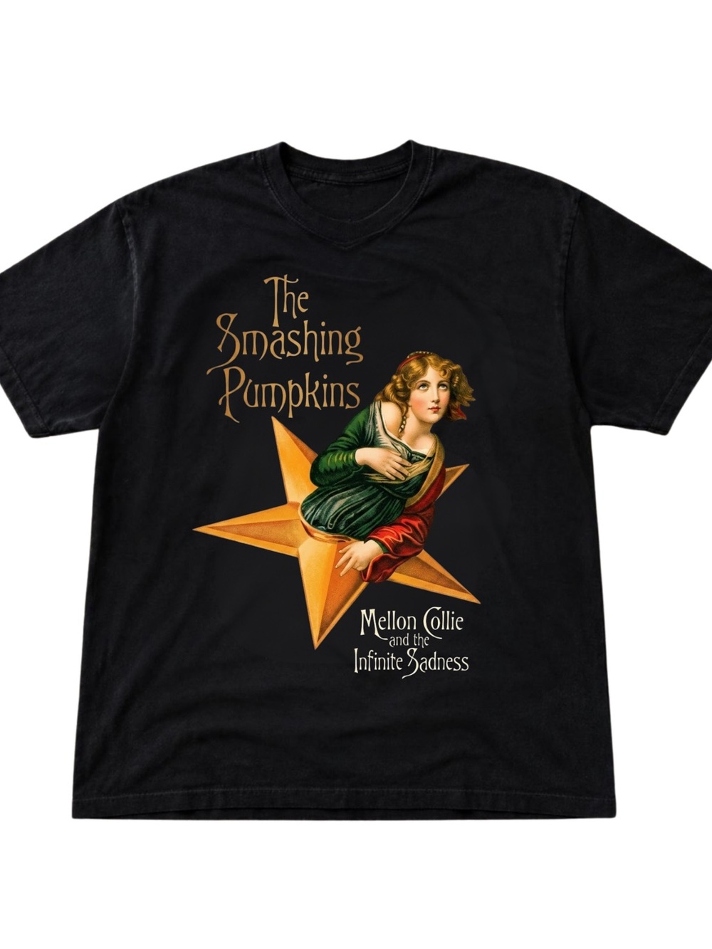 Gildan Black Graphic Tee - Mellon Collie Design